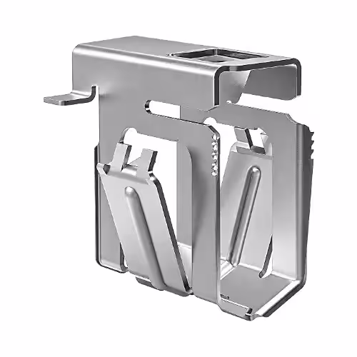 Solar Panel Clip Anti Theft Front-facing view of a Solar Panel Clip anti-theft rail fastener on white background