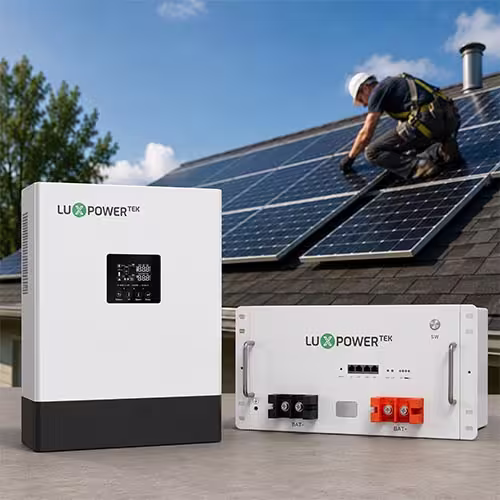 luxpower-3-6kw-7-5kwh-battery-system Luxpower 3.6kW and 7.5kWh Battery Solar System Combo for off-grid power solutions.