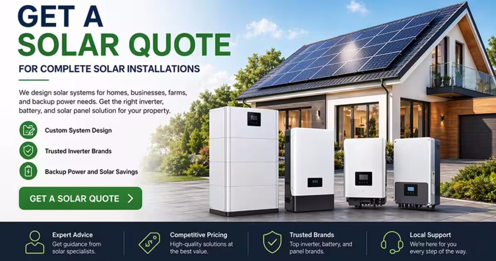 Free solar quote for homes farms and businesses in South Africa