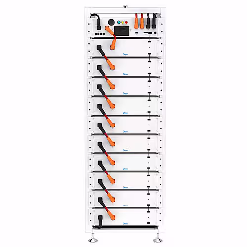 deye-bos-a-battery-rack-lithium-storage Deye BOS A High Voltage Battery Rack containing stacked battery modules
