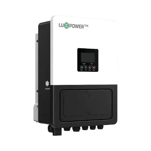 Luxpower 8kW Hybrid Inverter installed on a wall as part of a home solar system