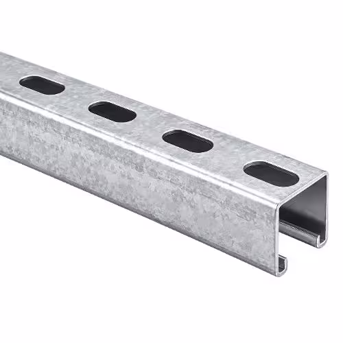 P2000 Mounting Solar Rail 6.4m Front-facing view of the P2000 Mounting Solar Rail 6.4m on a white background.