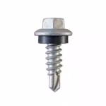 stitching-screw-for-solar-panel-rails Front-facing 14mm x 22mm Stitching Screw for Solar Panel Rails with black washer